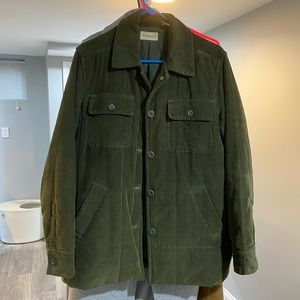 GH Bass Green Corduroy Quilted Jacket
